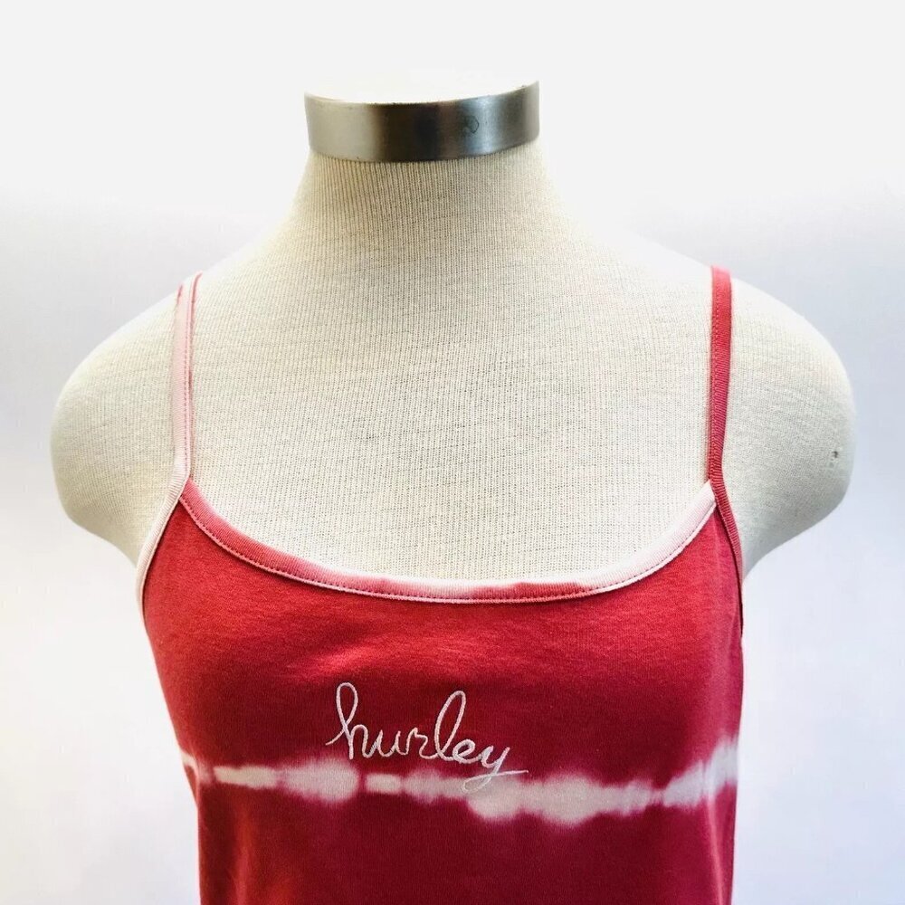 NWT HURLEY Juniors Sleeveless Pullover Cotton Square Neck Cropped Top Size Large - Picture 2 of 9
